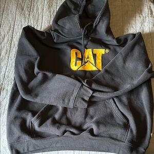 Caterpillar Black and Yellow Hoodie for Cat Enthusiasts